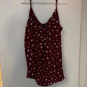 Starry Burgundy Women's Top